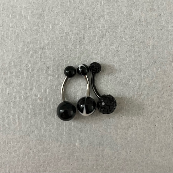 Colorful Belly Button Rings Set - Picture 2 of 6